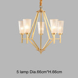 Chandelier Lamp Americal Style Brief