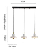 Chandelier Lamp Modern Brief Marble