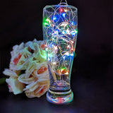 Fairy Lamp Silver Wire Wine Bottle