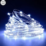 Fairy Lamp 2M 5M 10M Copper Silver Wire